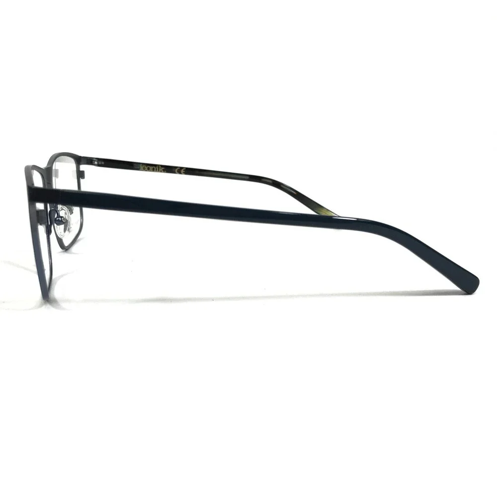 Iconik Eyeglasses Frames Graham C01 Blue Square Full Rim 56-17-140